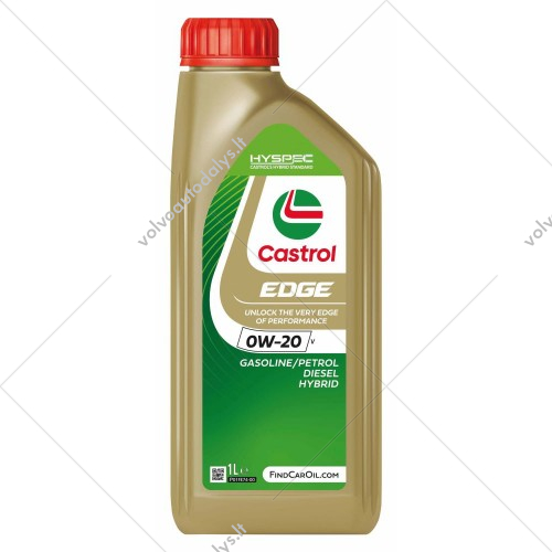 VARIKLINĖ ALYVA VOLVO CASTROL 0W-20 1L - V0W201 | VOLVO autodalys