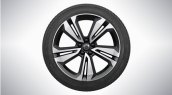 Žieminių ratų komplektas su padangomis V60CC, R19 5-Double Spoke Matt Graphite Diamond Cut
