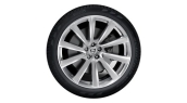 Ratlankis XC90 (16-) R21, 10-Spoke Turbine Tinted Silver Diamond Cut - 800144