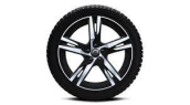 ŽIEMINIŲ RATŲ K-TAS XC40 R19 5-SPOKE MATT BLACK DIAMOND CUT